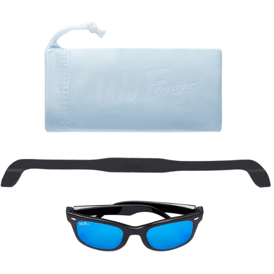 Polarized WeeFarers Black w/Ocean Blue Age 0-1yr