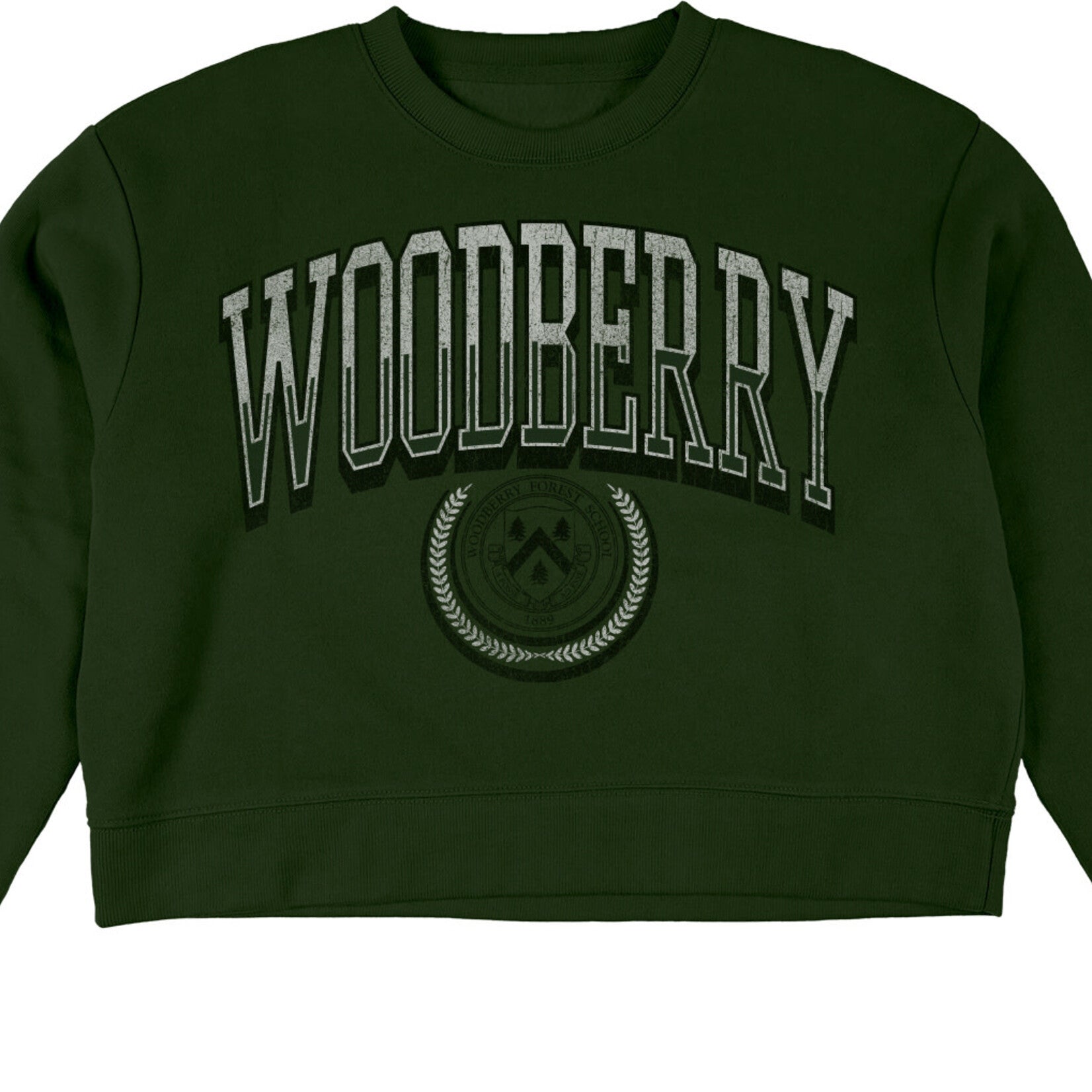 WOMENS LKN IVORY FLEECE MIDI CREW-MED