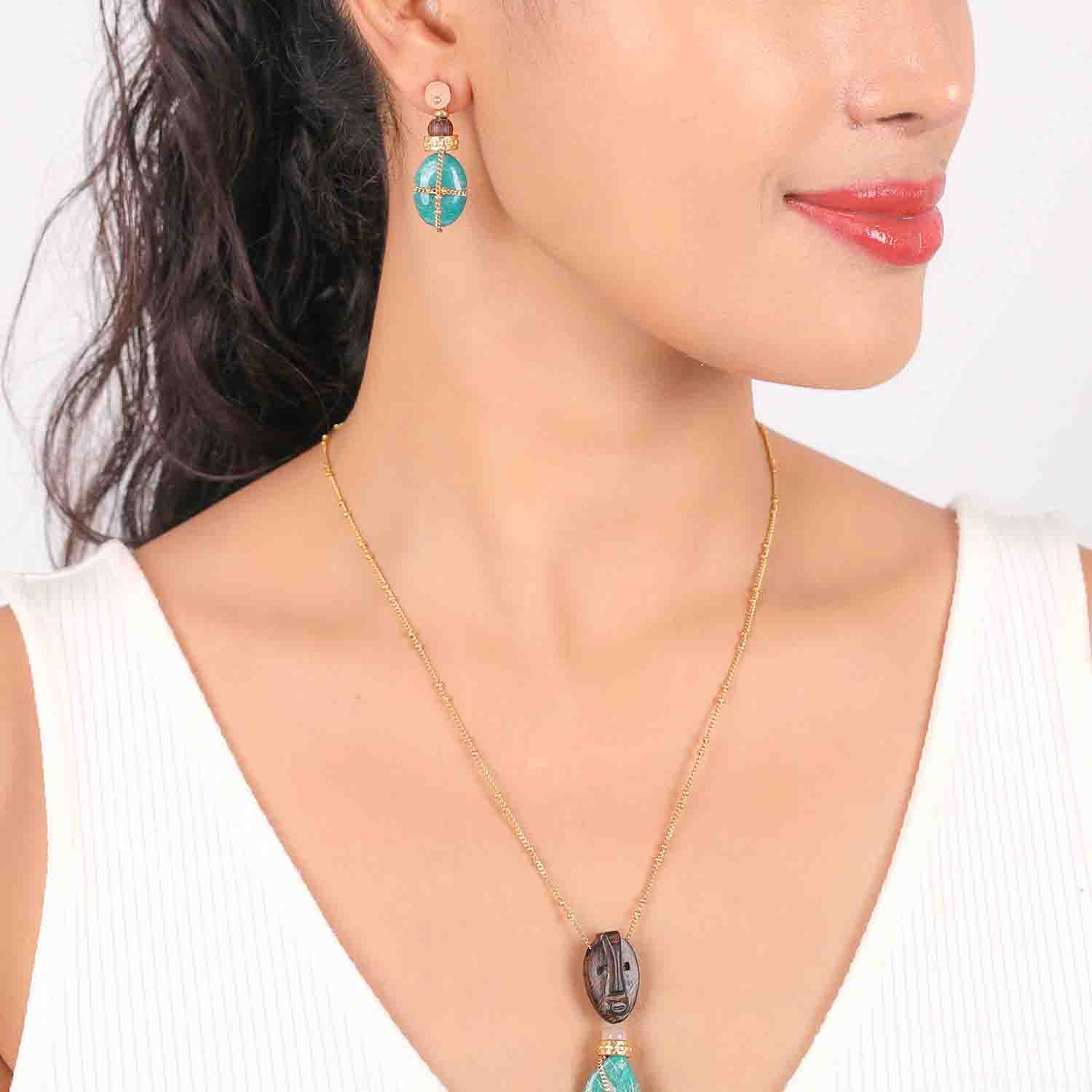 Amazonite Drop Earrings