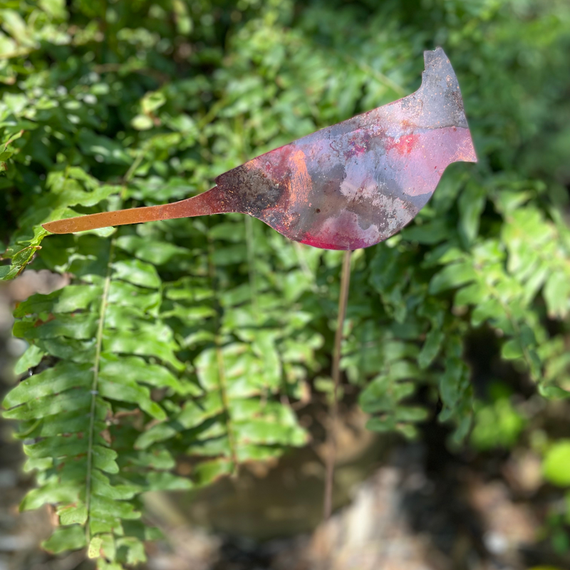 COPPER CARDINAL GARDEN STAKE