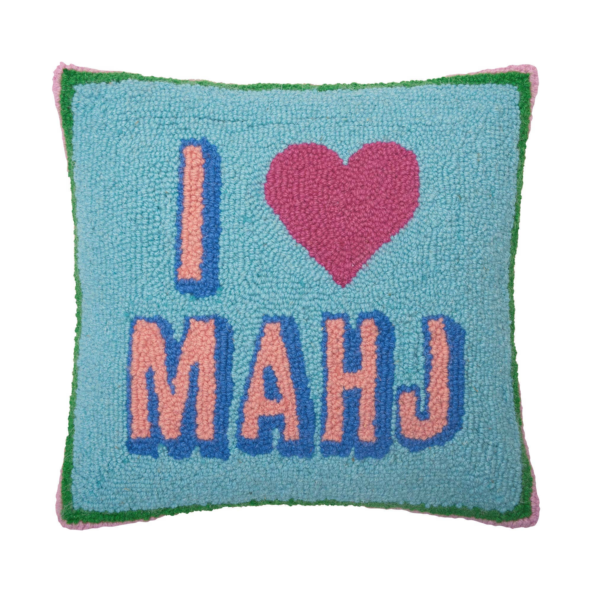 I Love Mahj Hook Pillow 14" x 14"