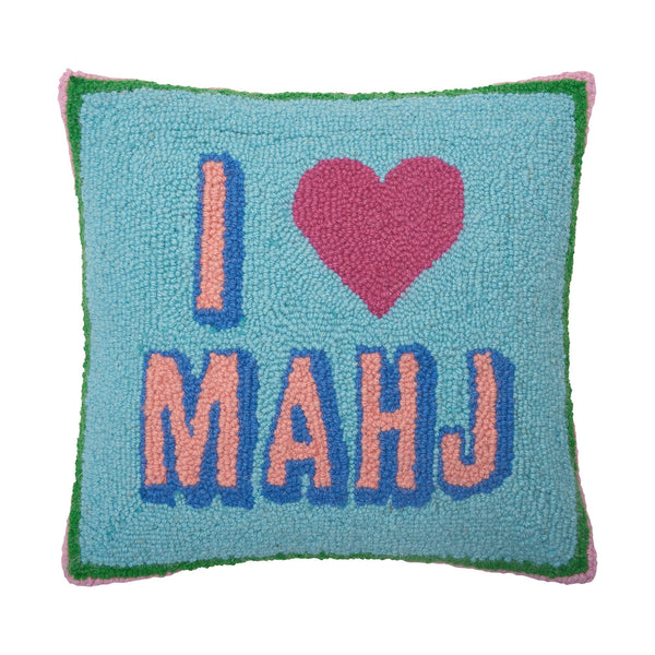I Love Mahj Hook Pillow 14" x 14"