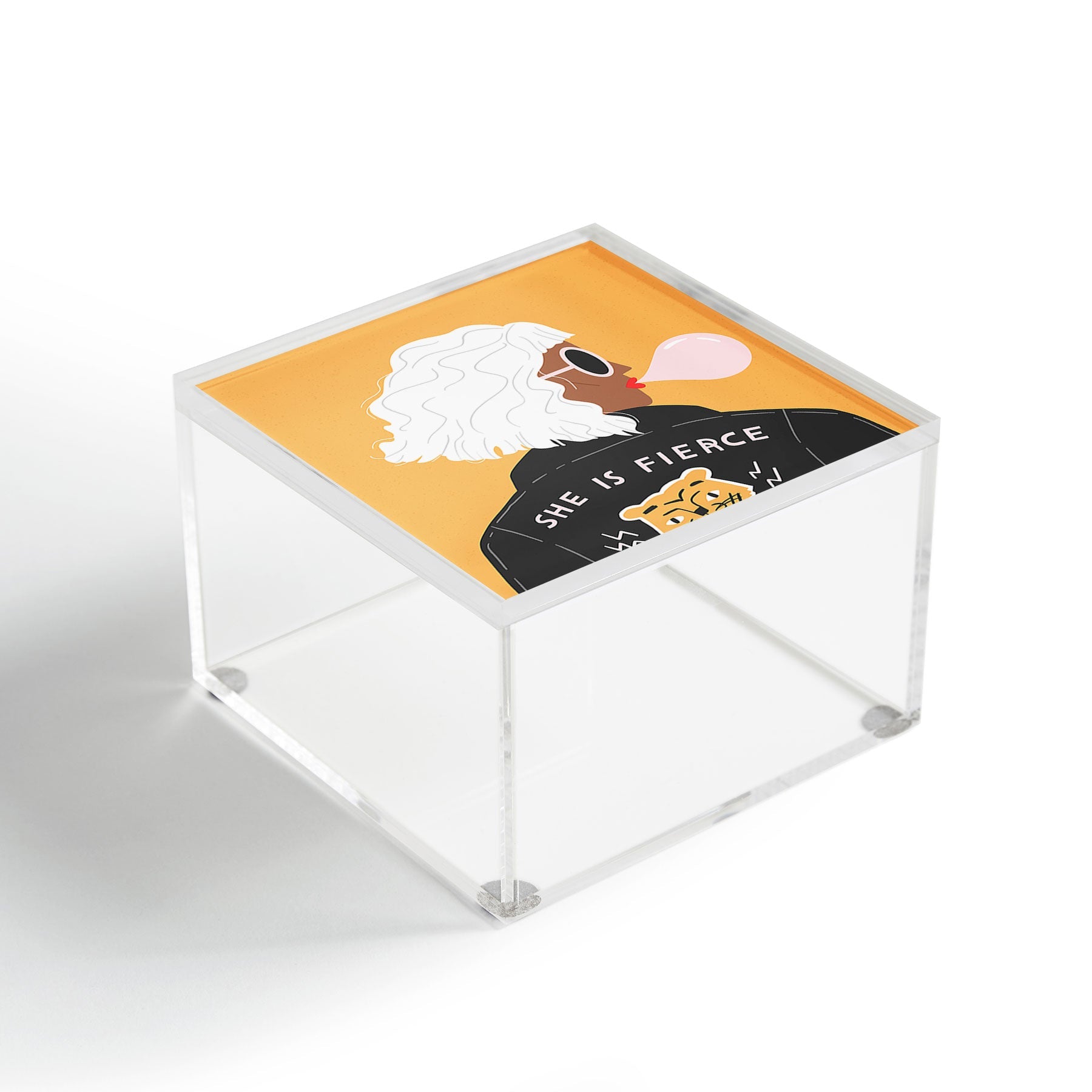 CHARLY CLEMENTS "SHE IS FIERCE" ACRYLIC BOX