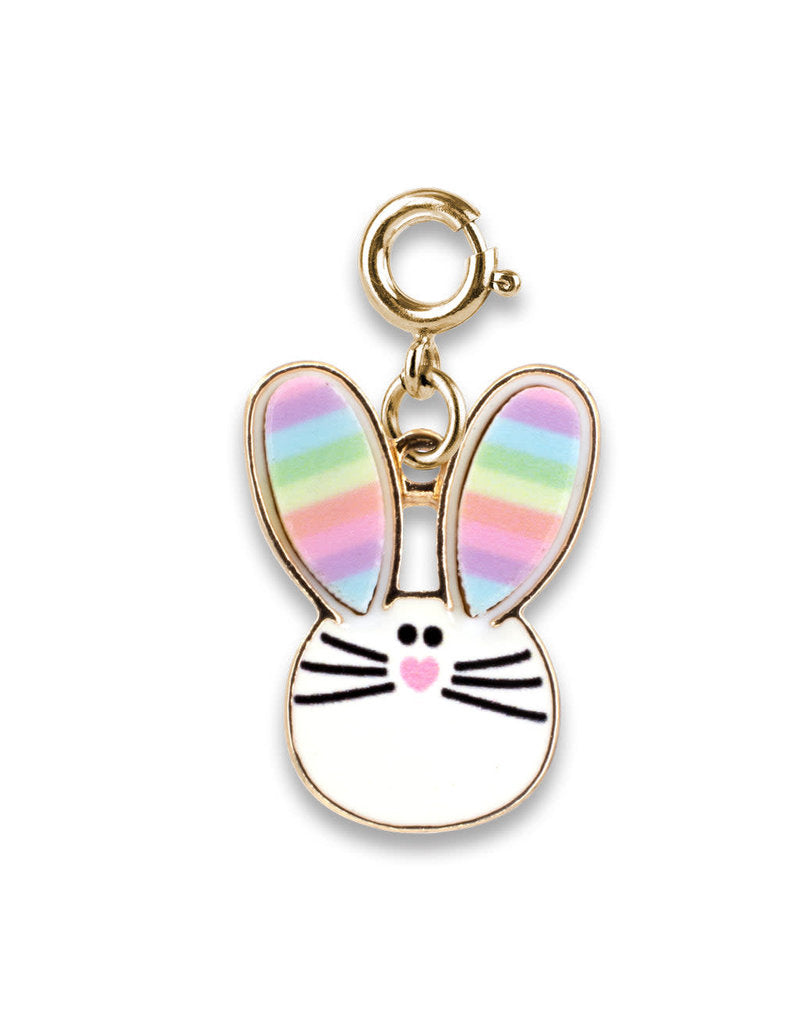 Gold Rainbow Bunny Charm