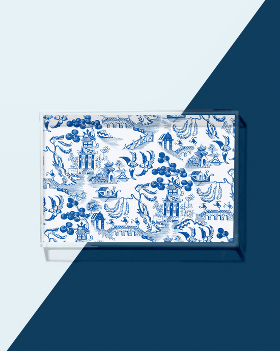ACRYLIC TRAY CHINOISERIE