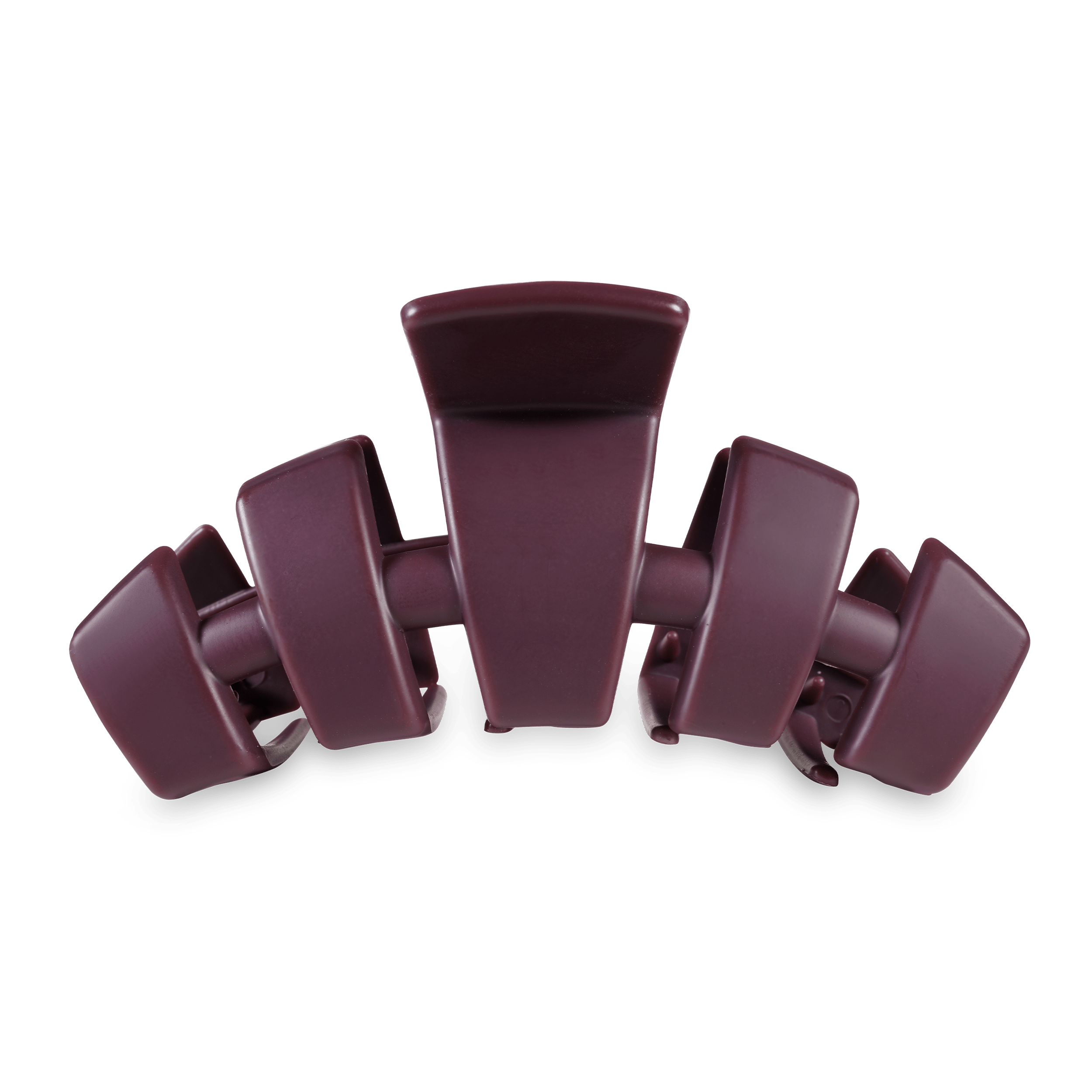 SQUARE FLAT HAIR CLIP-SMALL-BURGUNDY BLISS