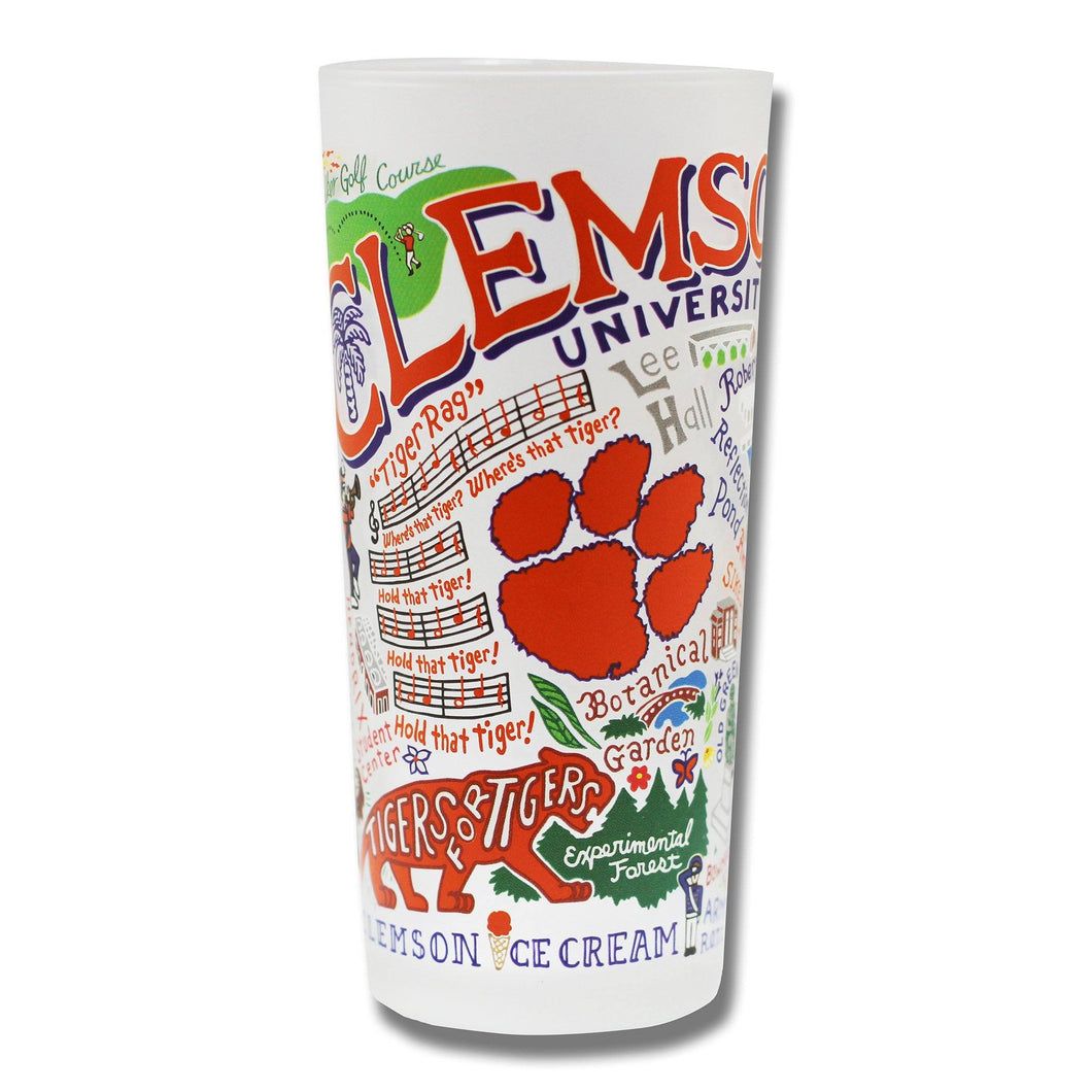 Clemson University Glass (set of 2)