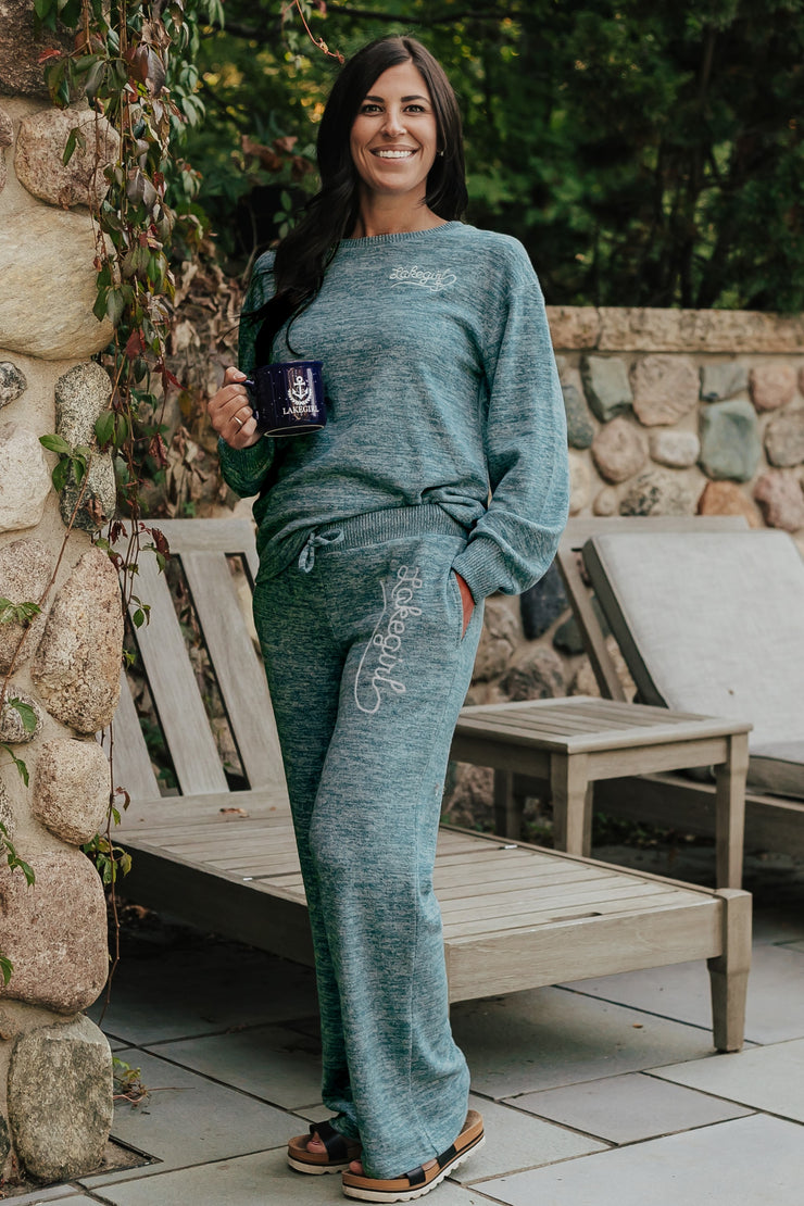 Hacci Lounge Sweatpant - Dark Teal XL