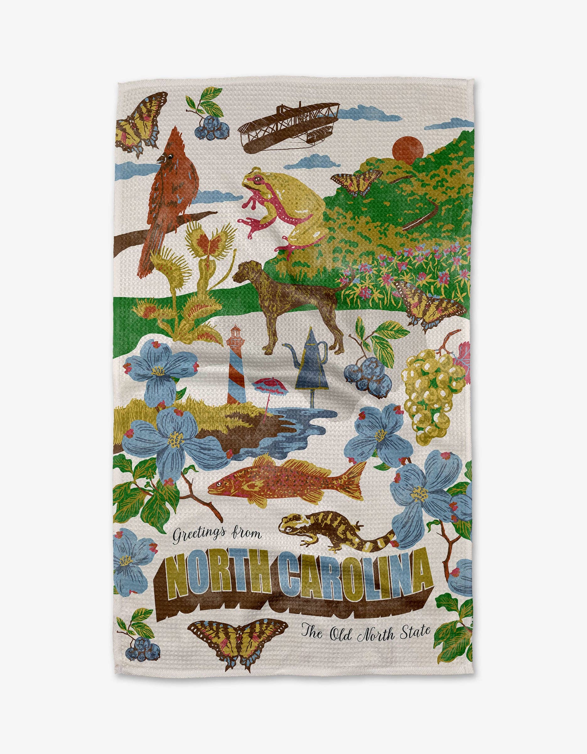 TEA TOWEL - GREETINGS FROM NORTH CAROLINA