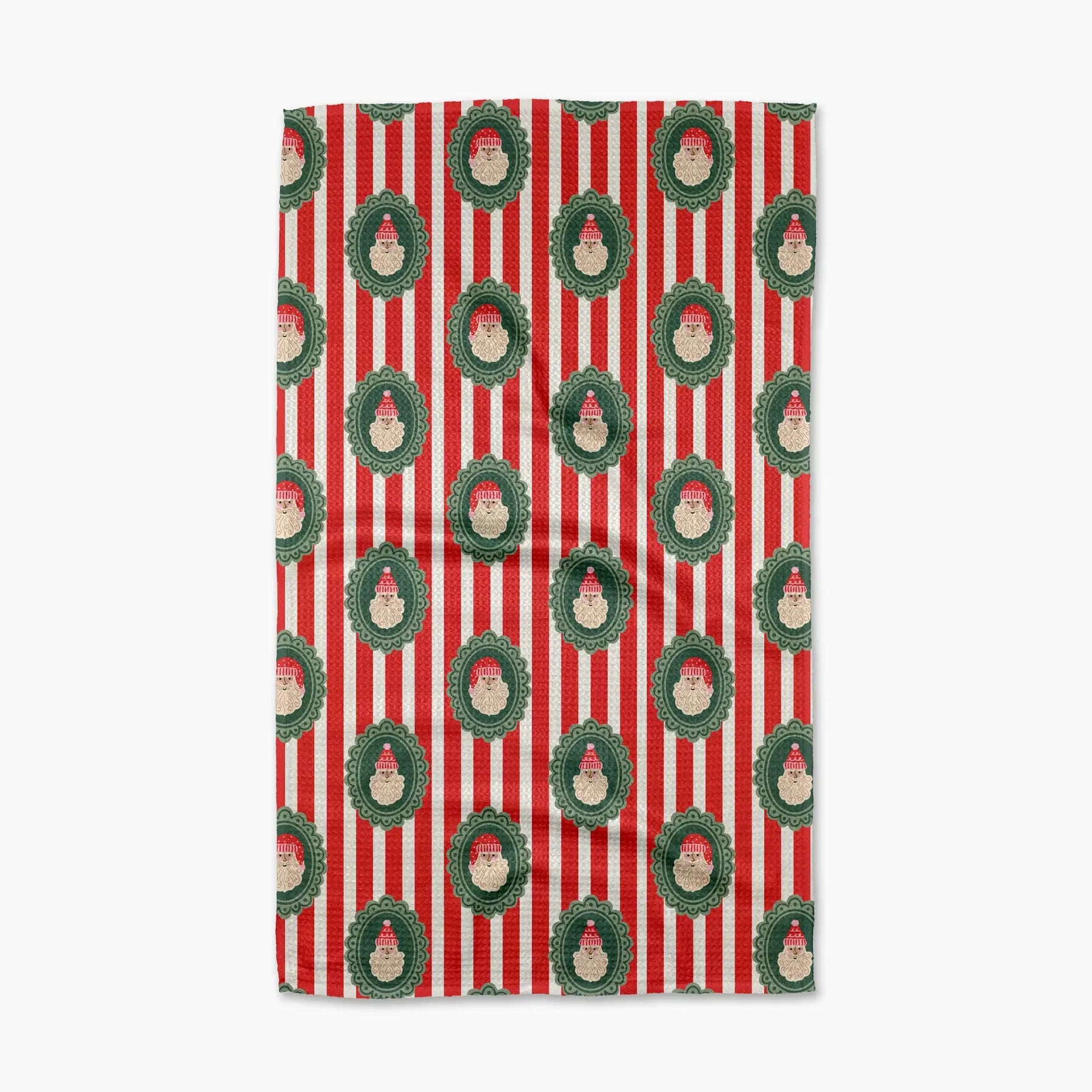 STRIPED SANTA TEA TOWEL