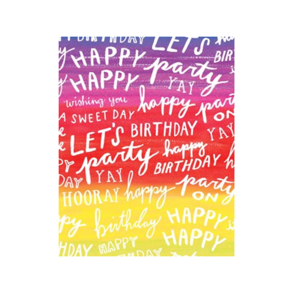 Rainbow Happy Birthday Tissue Paper