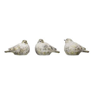 Resin Bird, Cement Moss Finish