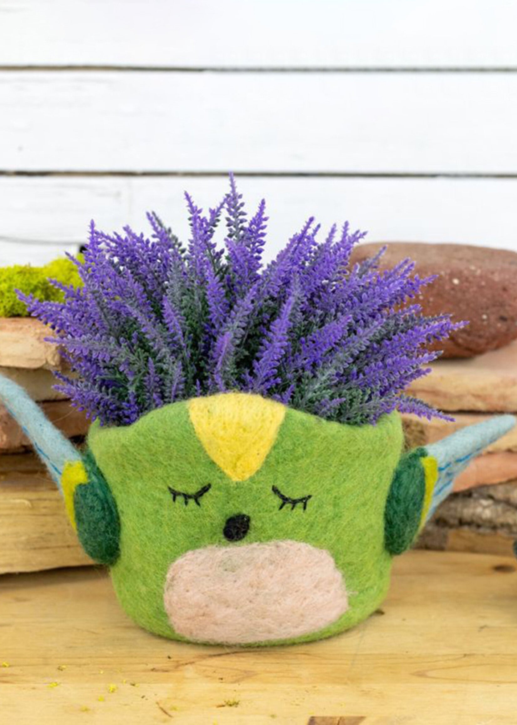 Felt Planter: Hummingbird
