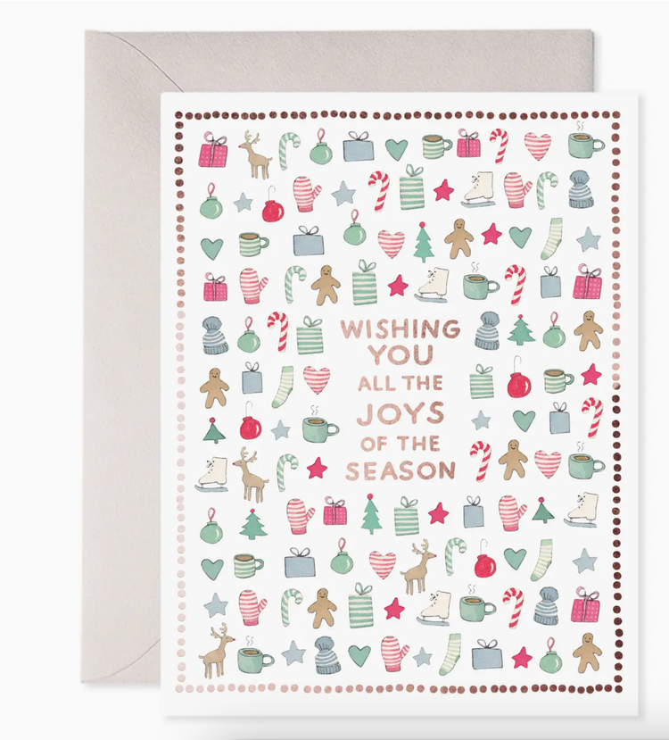 Merry Motif Holiday - Greeting Card