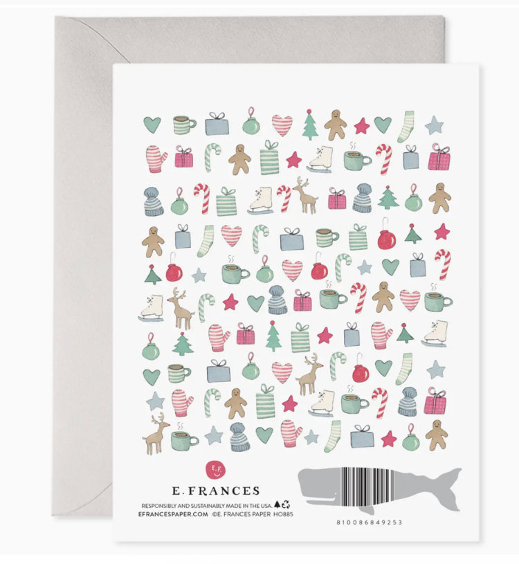 Merry Motif Holiday - Greeting Card