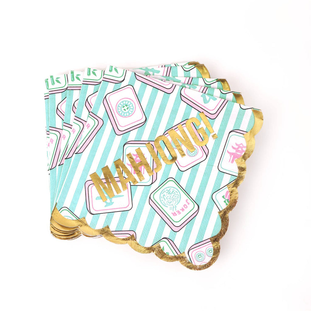 PAPER BEVERAGE NAPKINS MAJONG QTY 16
