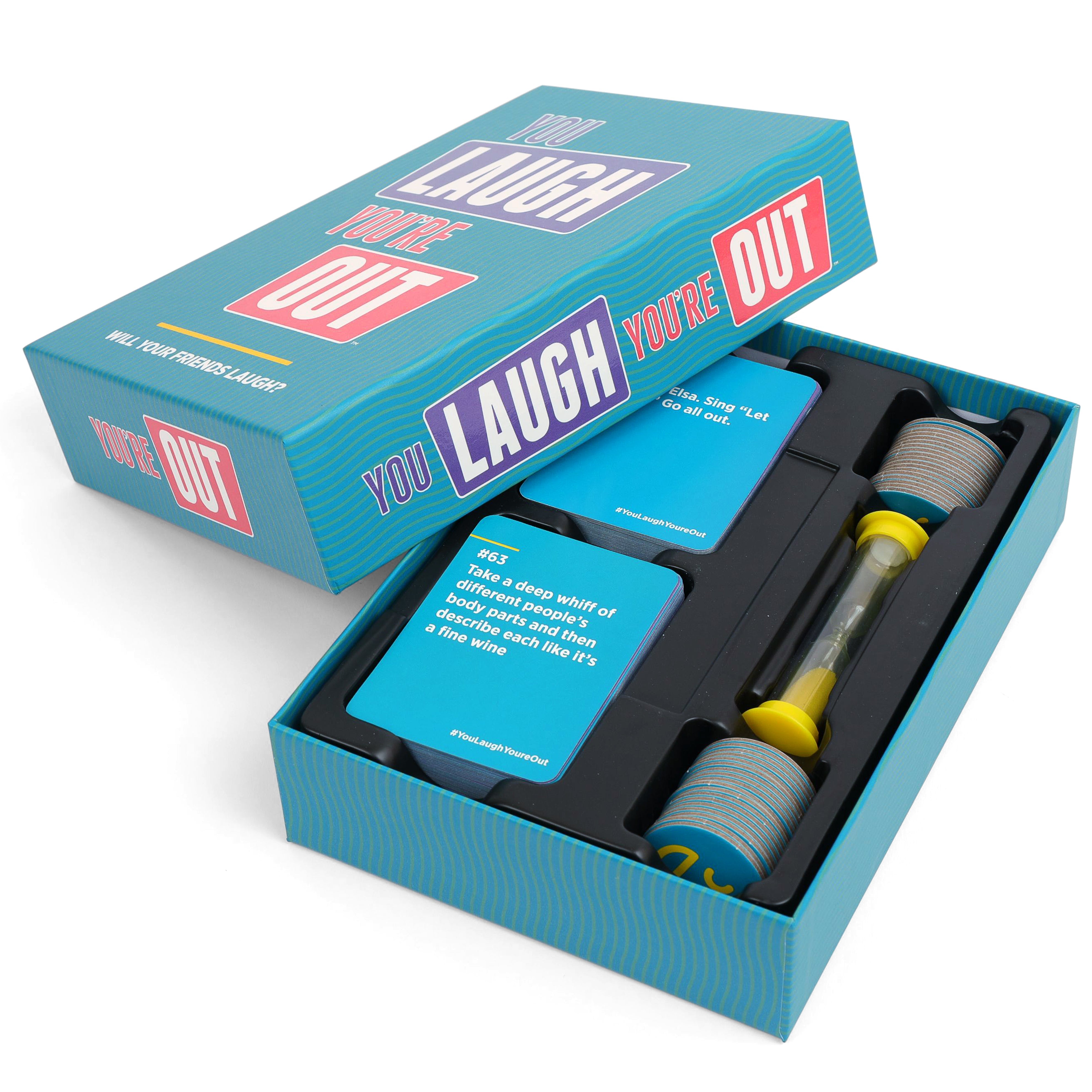 YOU LAUGH YOU'RE OUT GAME