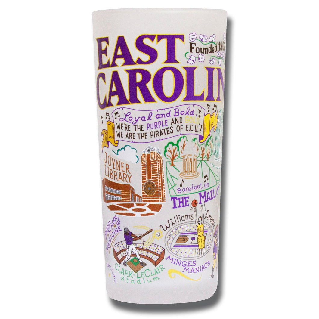 East Carolina University (ECU) Glass (set of 2)