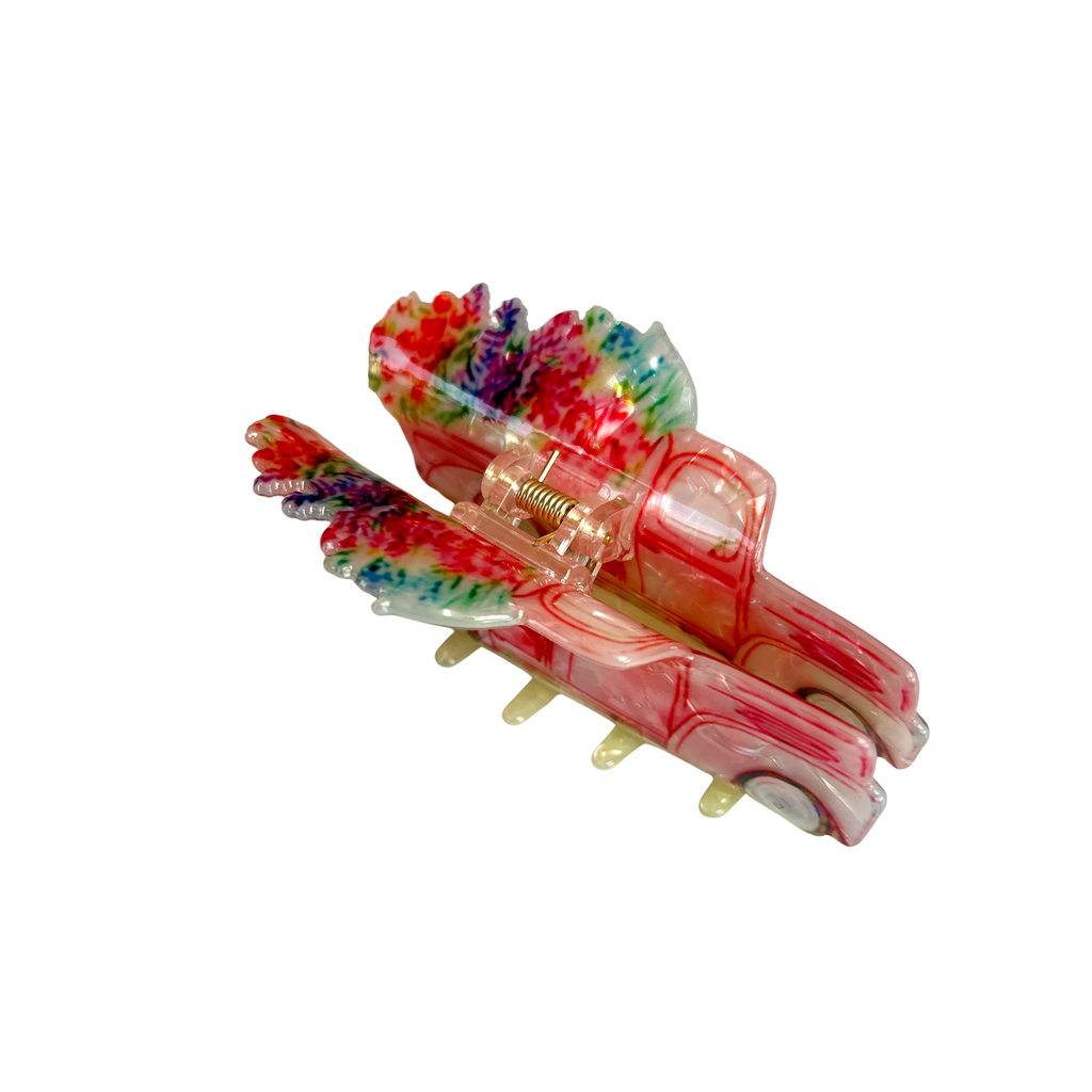 BLOOMING TRUCK HAIR CLIP