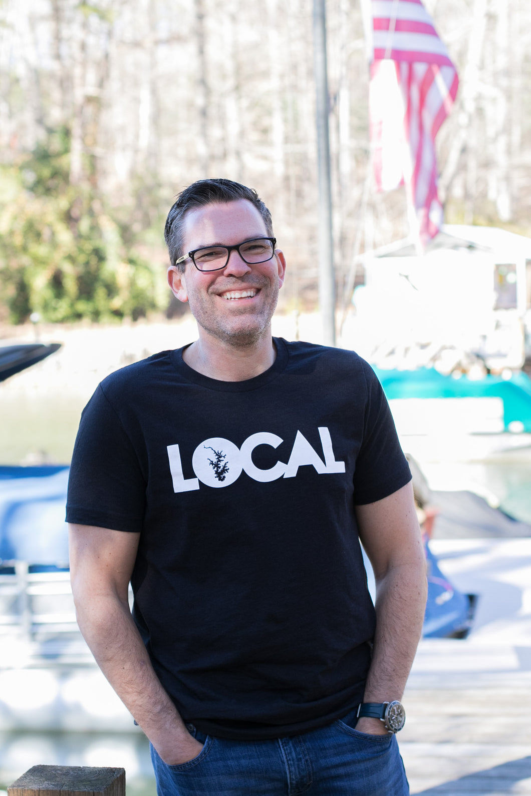 XL - LOCAL Lake Norman T-Shirt - Heather Black