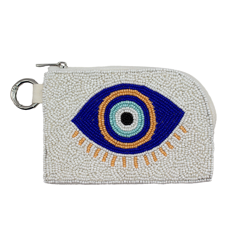 BLUE EVIL EYE COIN POUCH