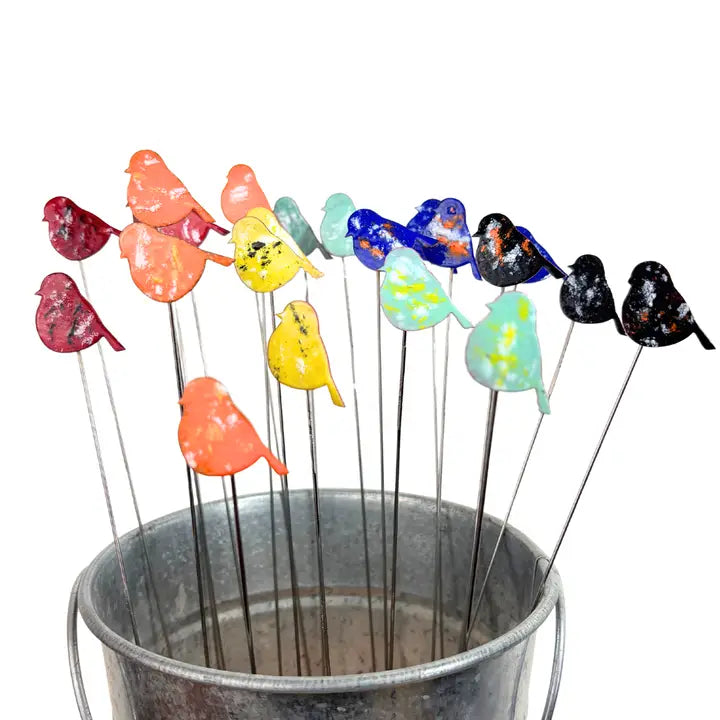 Copper Enamel Bird Poke - Small