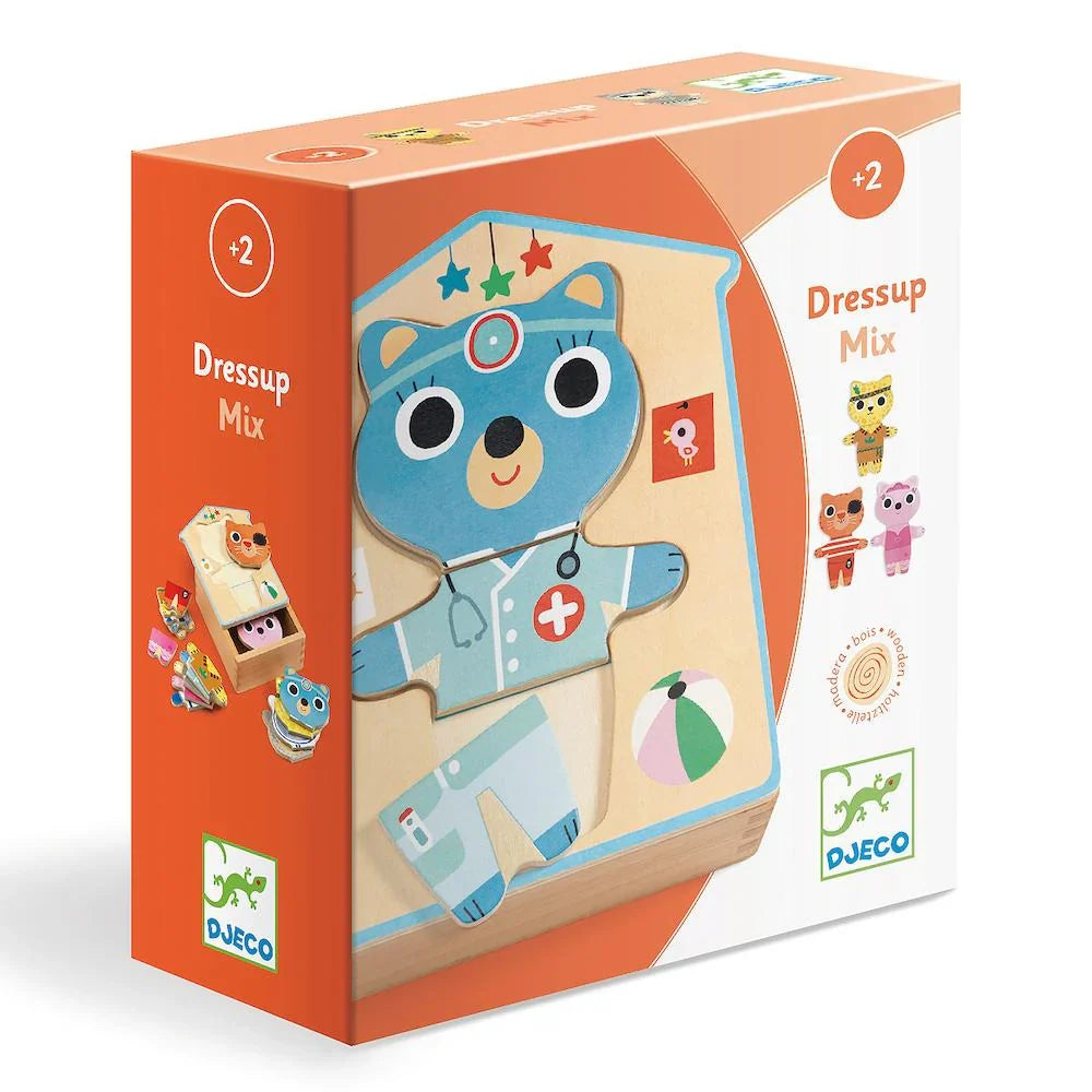 Wooden Puzzles Dress-up Mix