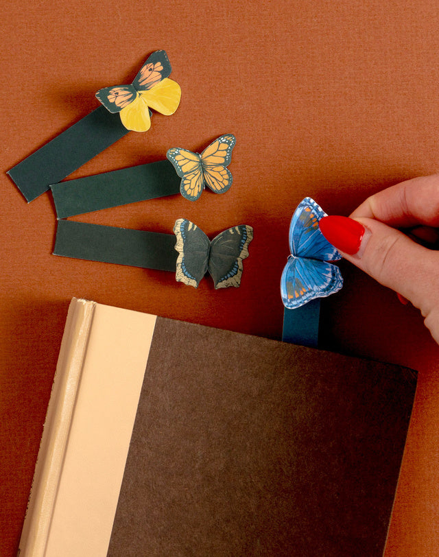 Butterfly Pop-up Bookmark Set