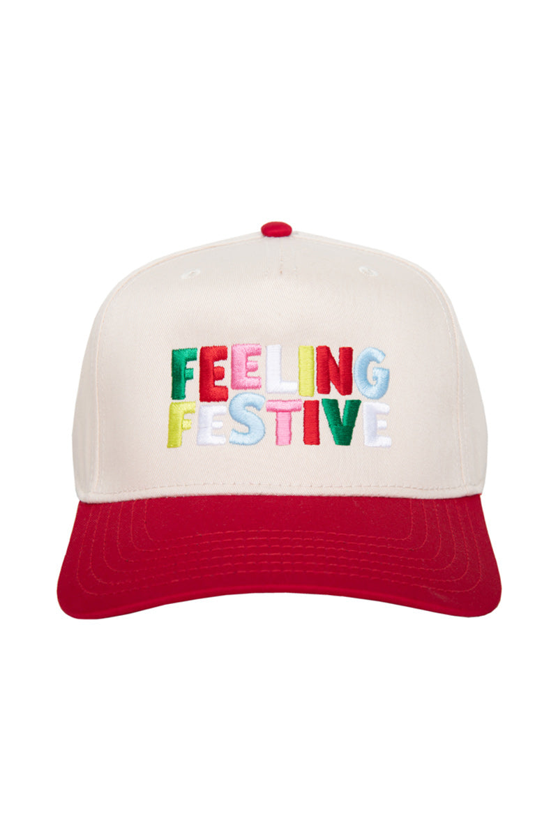 FEELING FESTIVE TWO-TONED VINTAGE HAT