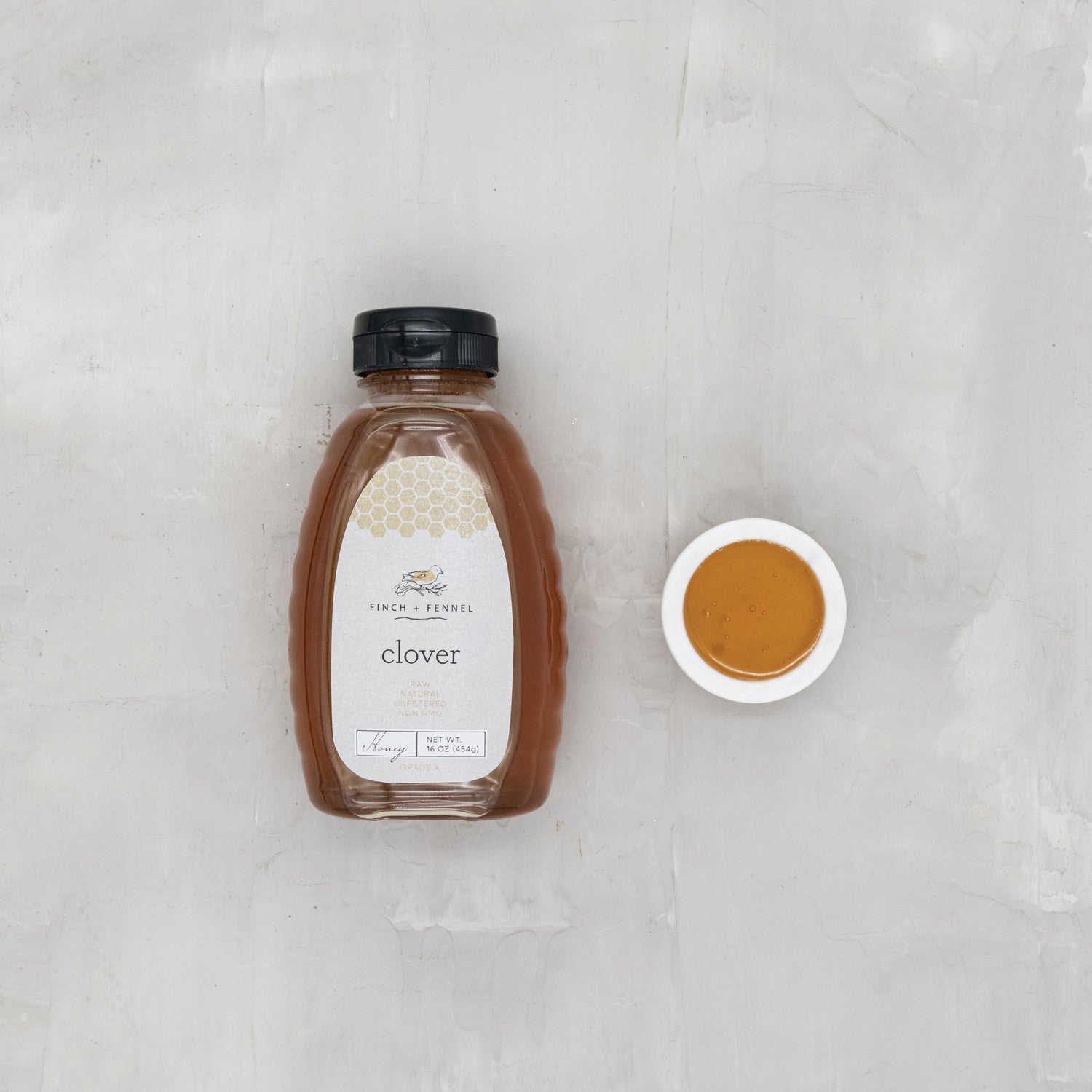 16 oz Unfiltered Clover Honey