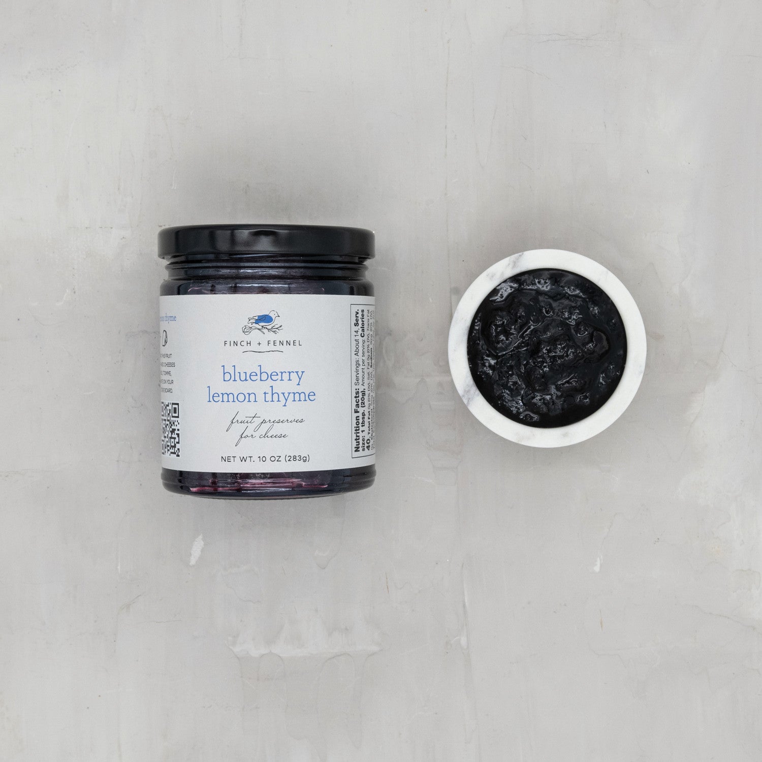 10 oz Blueberry Lemon Thyme Fruit Preserves for Cheese