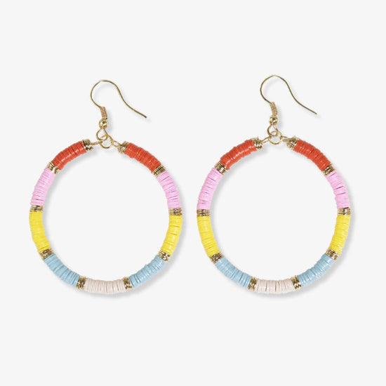 Fonda Gold Color Block Hoop Earrings Port