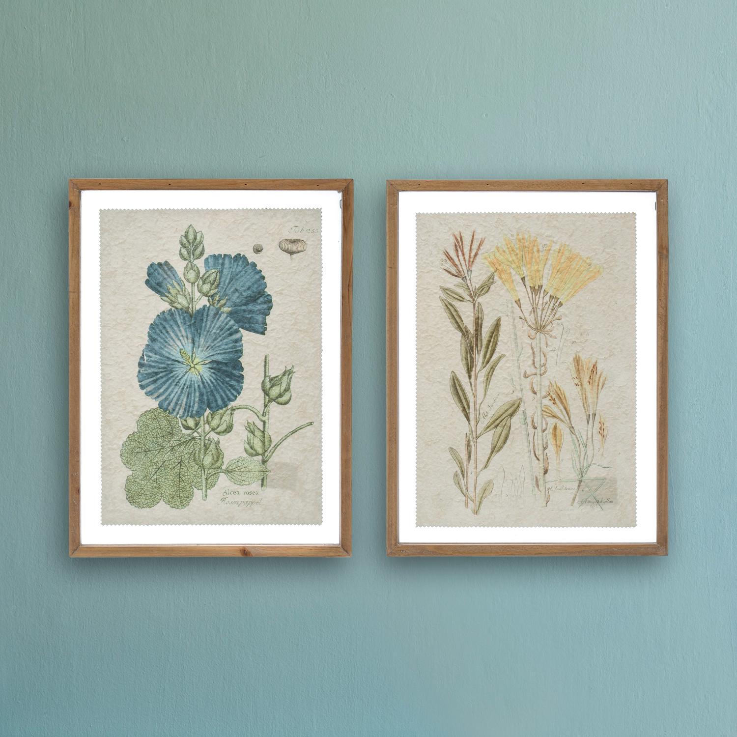 14" x 19" Wood Wall Decor w/Vintage Floral