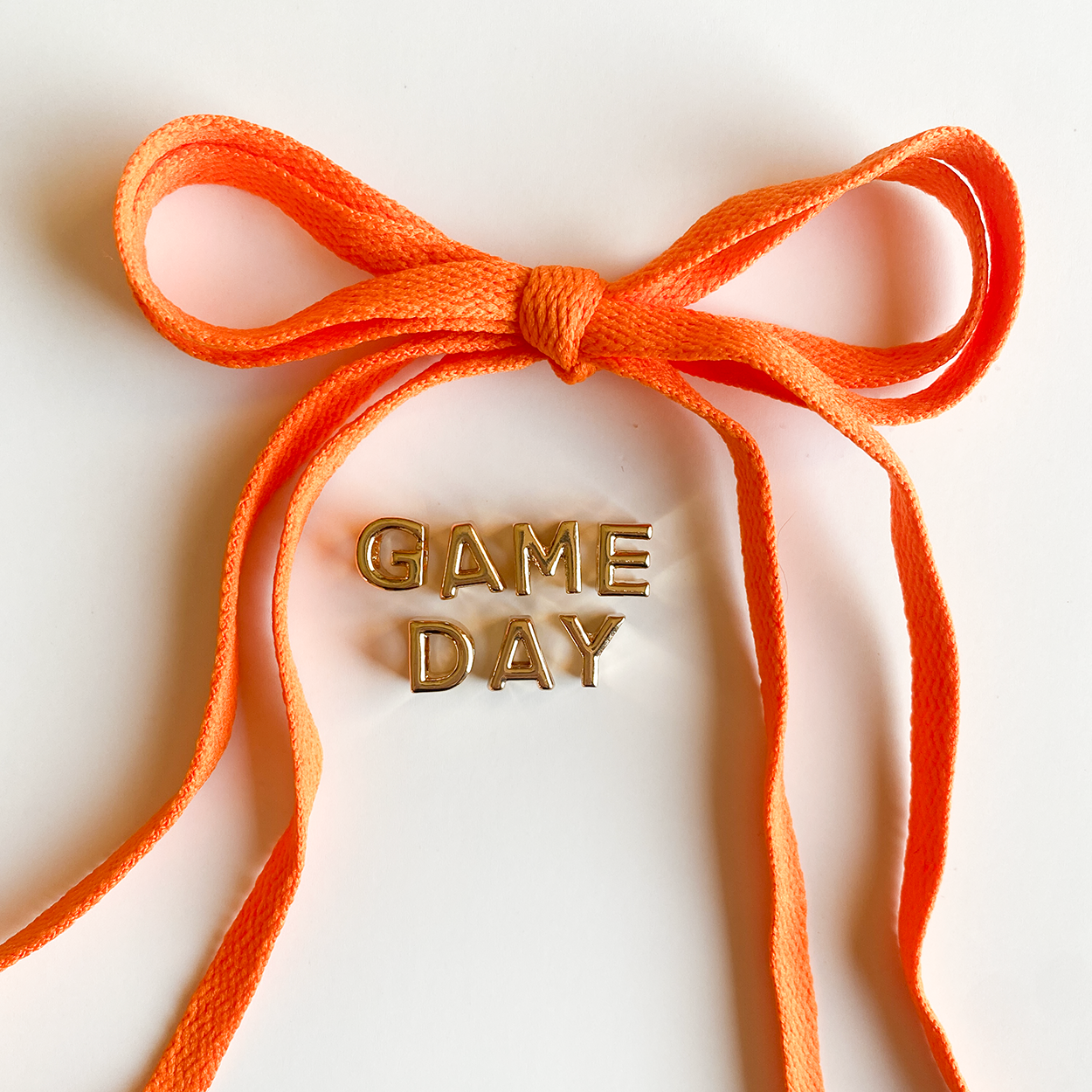 GAME DAY SNEAKER SHOELACE SET-ORANGE