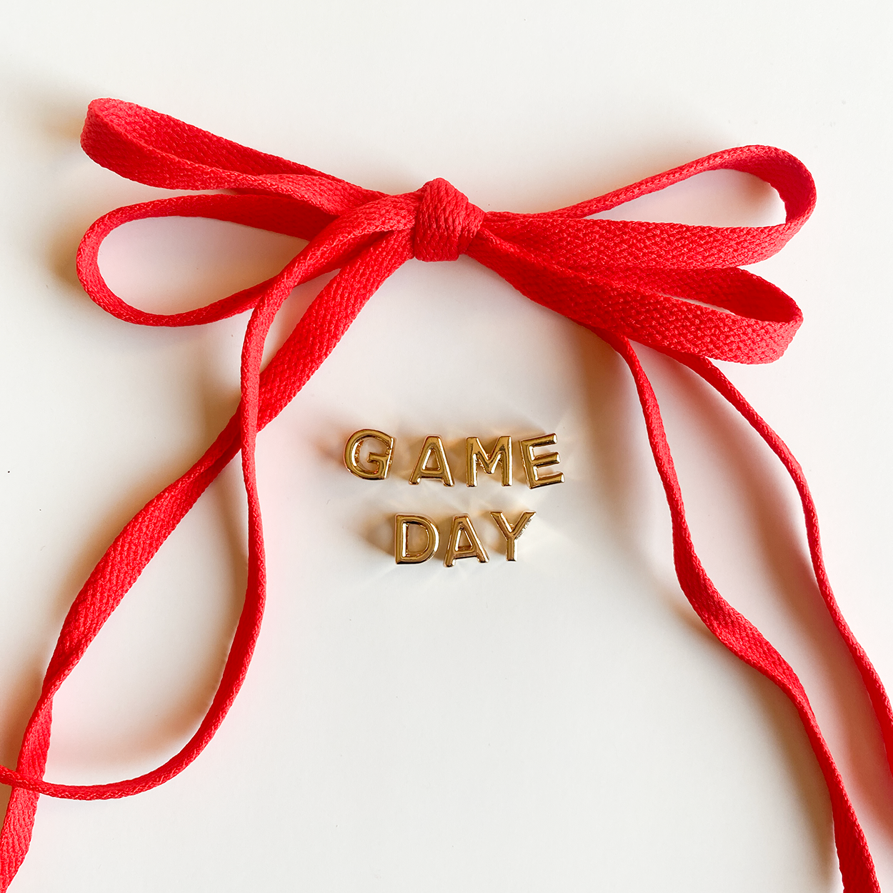 GAME DAY SNEAKER SHOELACE SET-RED