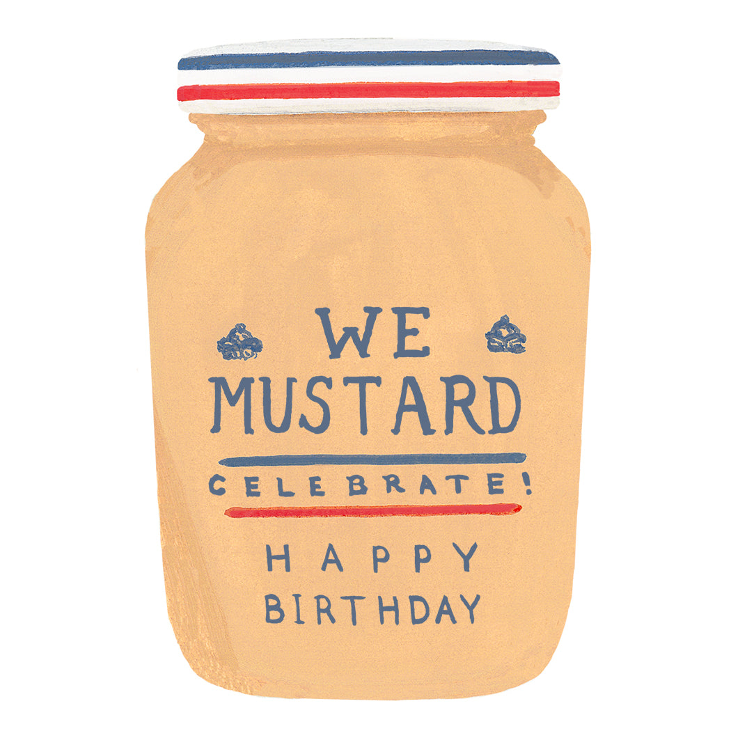 WE MUSTARD CELEBRATE CARD