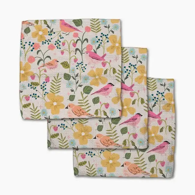 SUMMER SONGBIRDS DISHCLOTH SET
