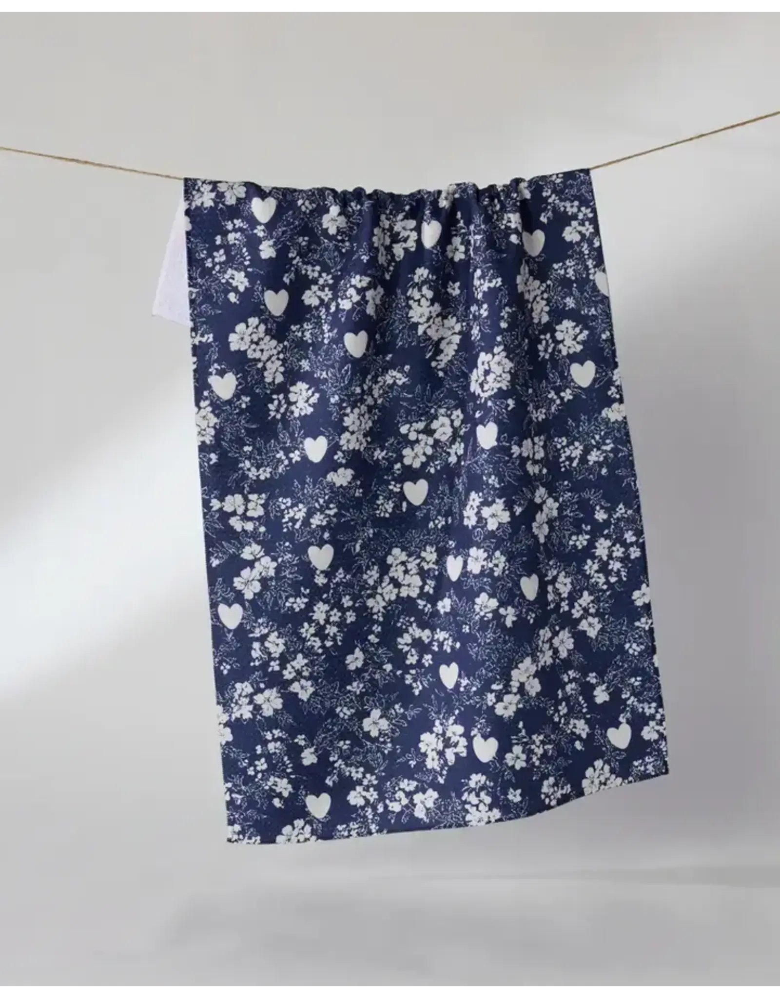 MIDNIGHT POSY TEA TOWEL
