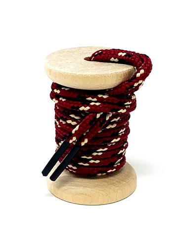 Garnet w/Gold & Black Braided Shoelaces