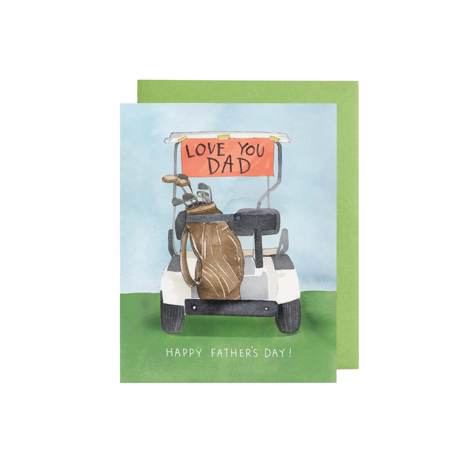 GOLF CART DAD FATHER'S DAY CARD