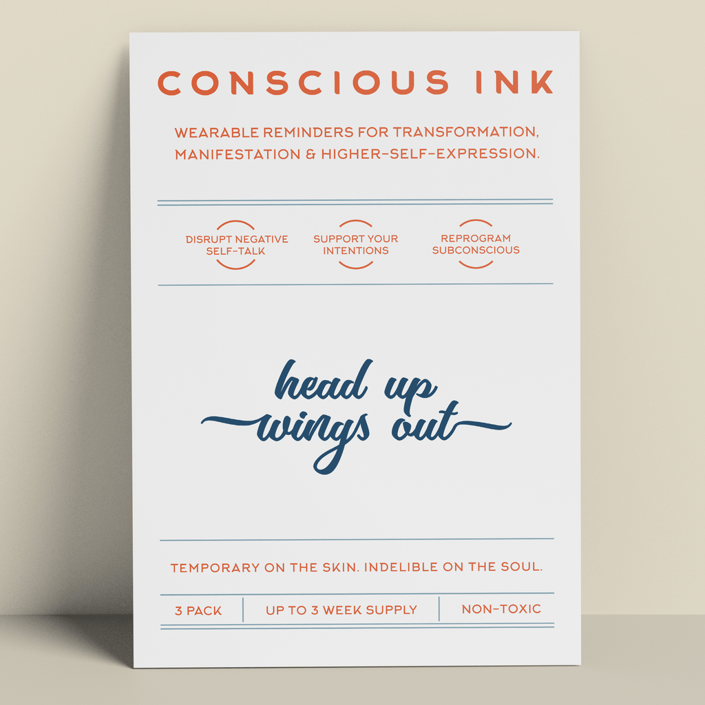 Conscious Ink Tattoo - Head Up Wings Out