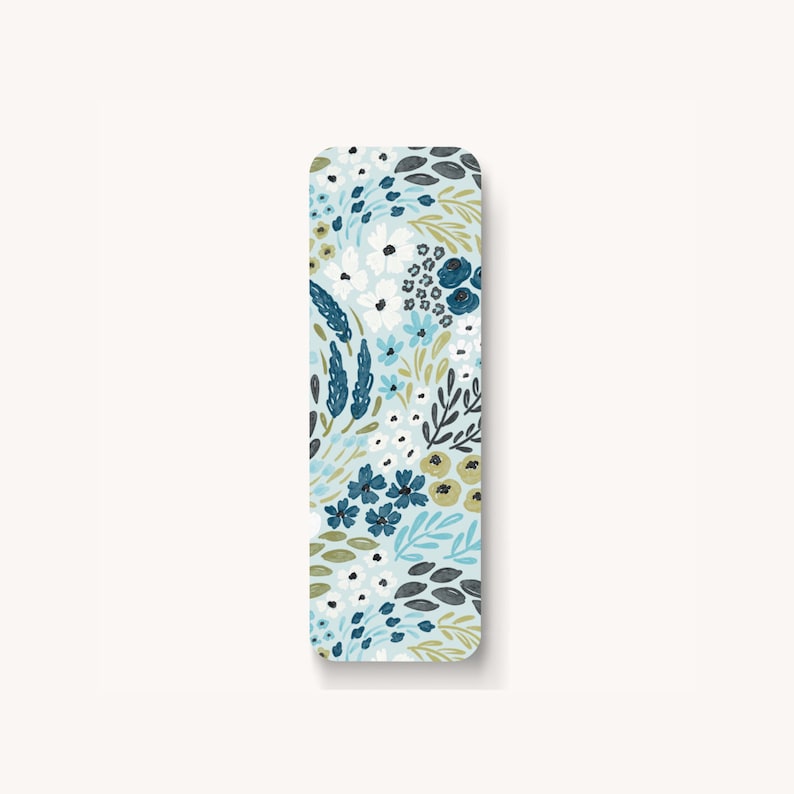 WATERFALL FLORAL BOOKMARK