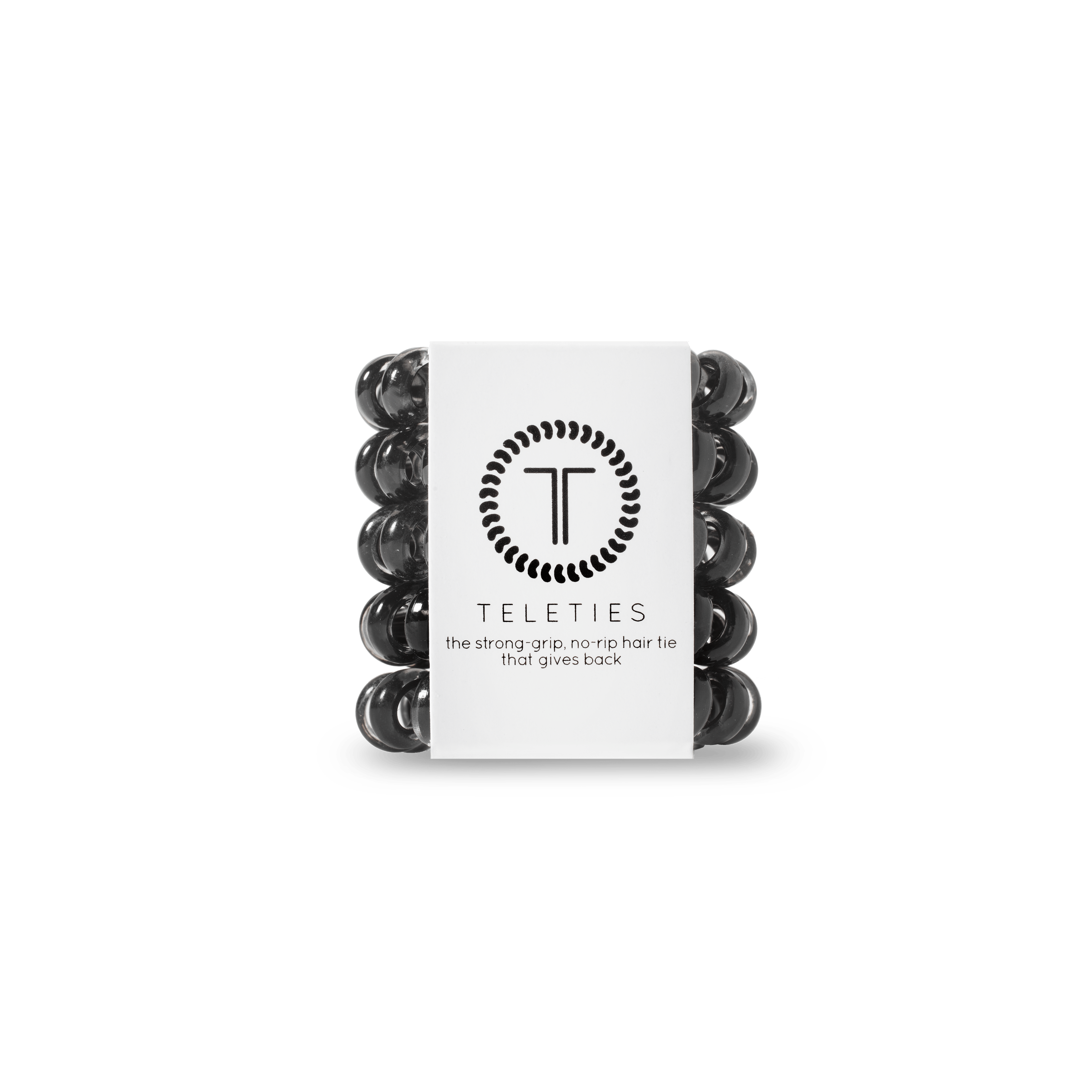 NYLON HAIR TIES-SMALL-JET BLACK