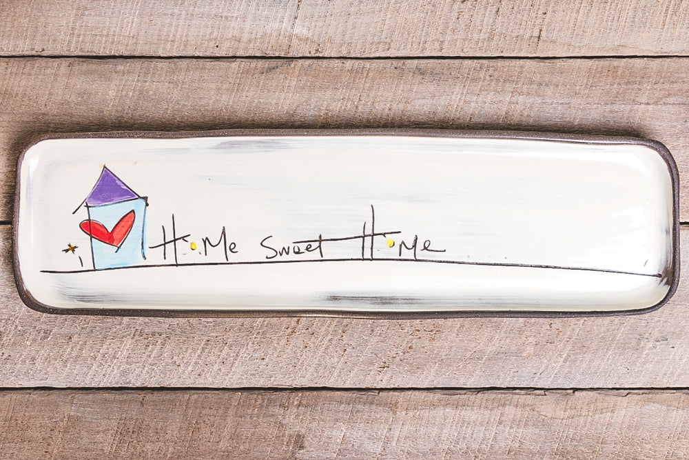 LONG RECTANGLE TRAY-HOME SWEET HOME