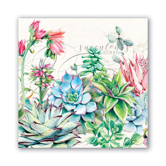Pink Cactus Luncheon Napkin