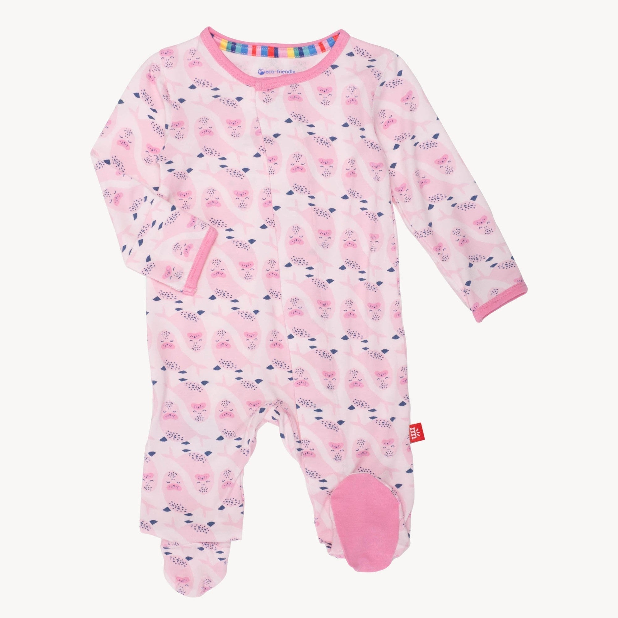 PINK  SIGNED SEALED AND DELIVERED FOOTIE 0-3 MOS- MAGNETIC ME