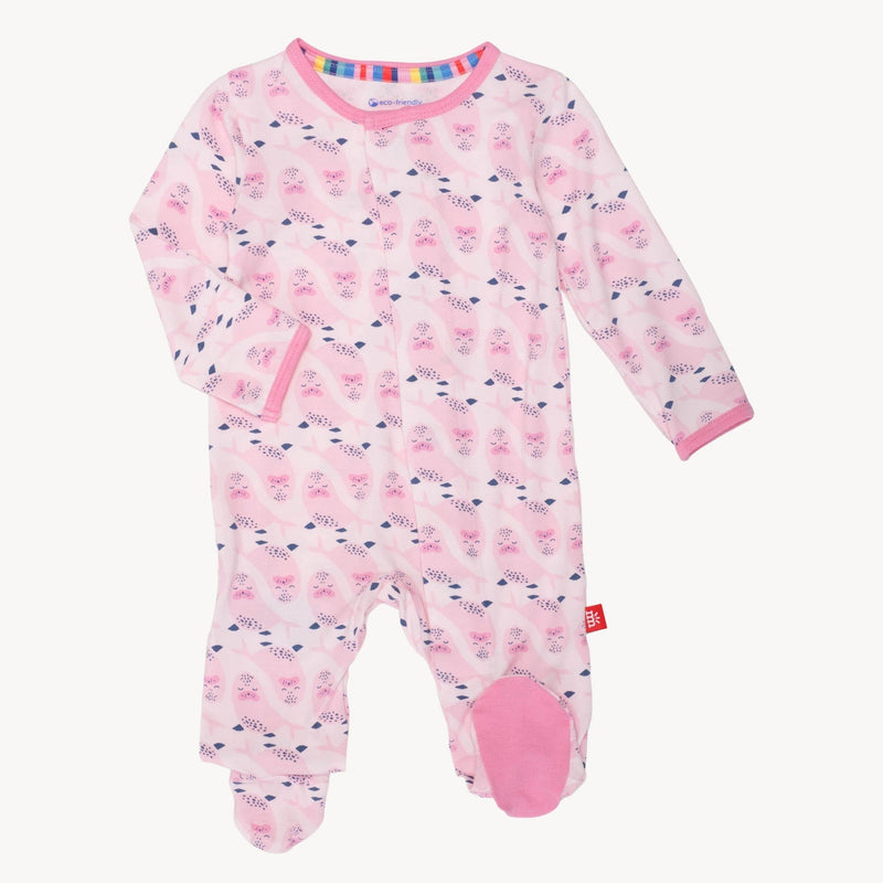 PINK  SIGNED SEALED AND DELIVERED FOOTIE 0-3 MOS- MAGNETIC ME