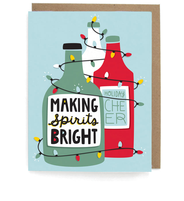 Spirits Bright Greeting Card
