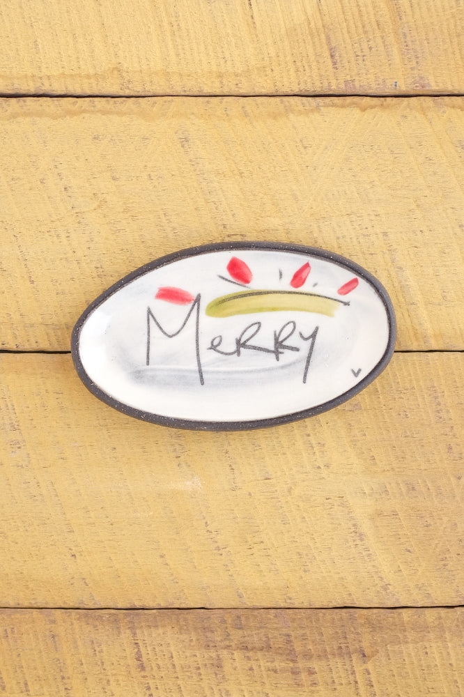 MINI OVAL TRAY-MERRY