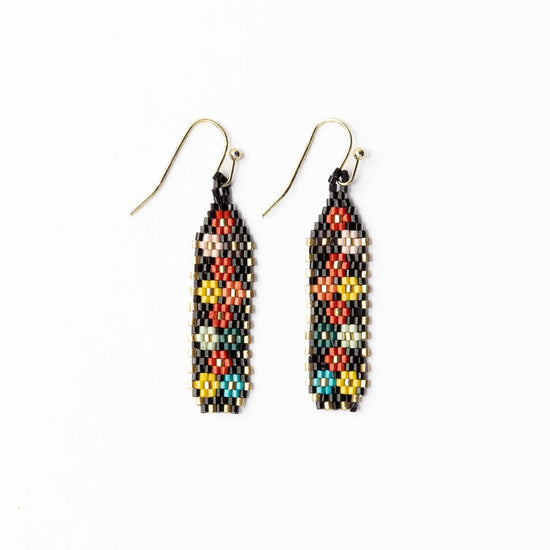 Nadia Floral Design Petite Luxe Earrings Black